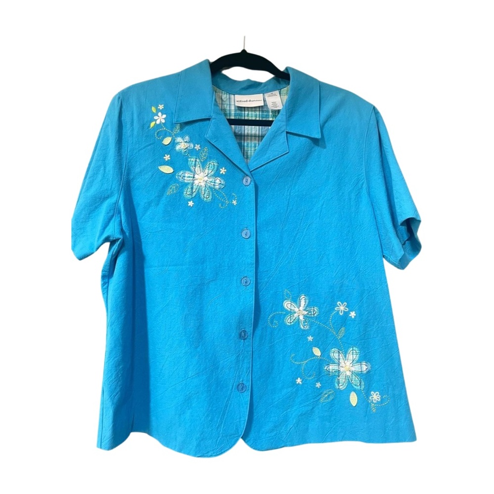 2 pieceALFRED DUNNER STUNNER embellished short sleeve w/pants